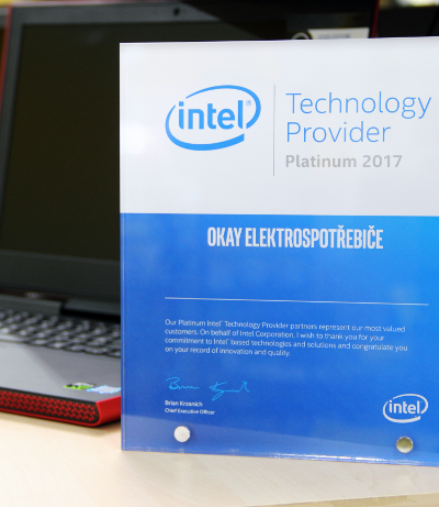 OKAY je platinovým partnerem Intelu