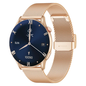 Chytré hodinky WG AirFlex Elegance, 2x řemínek, zlatá