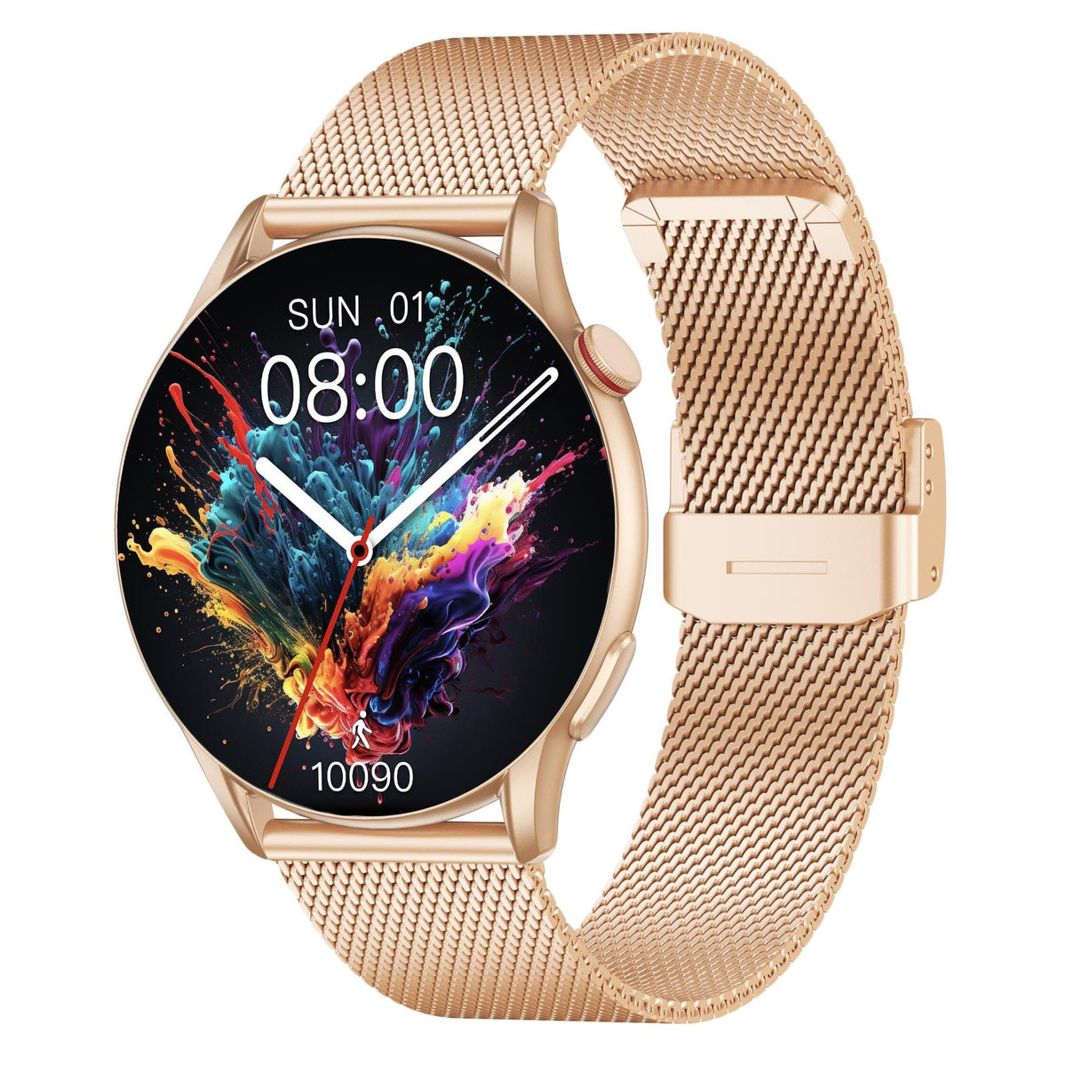 Chytré hodinky WG AirFlex Elegance, 2x řemínek, zlatá