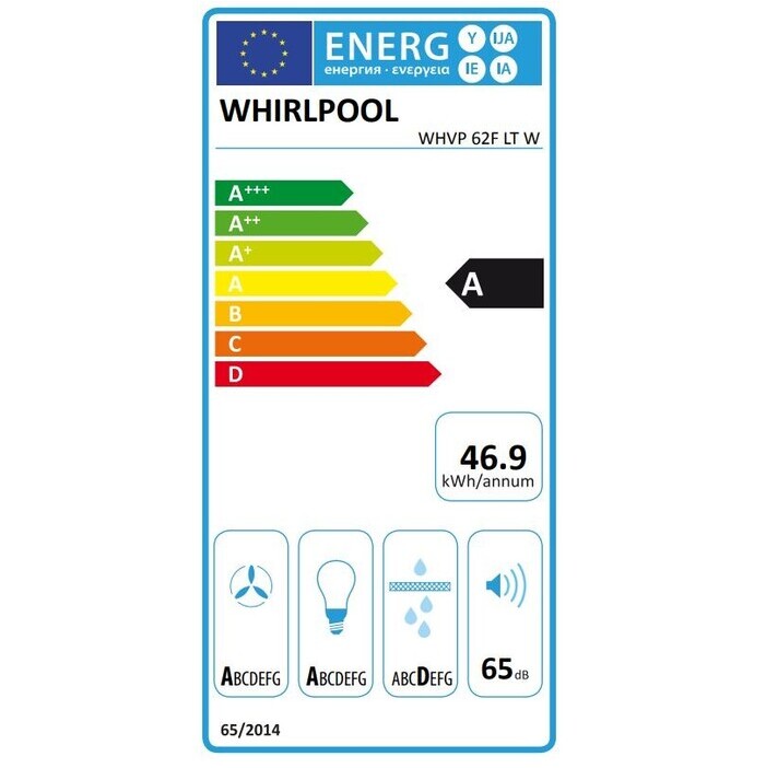 Digestoř Whirlpool WHVP 62F LT W