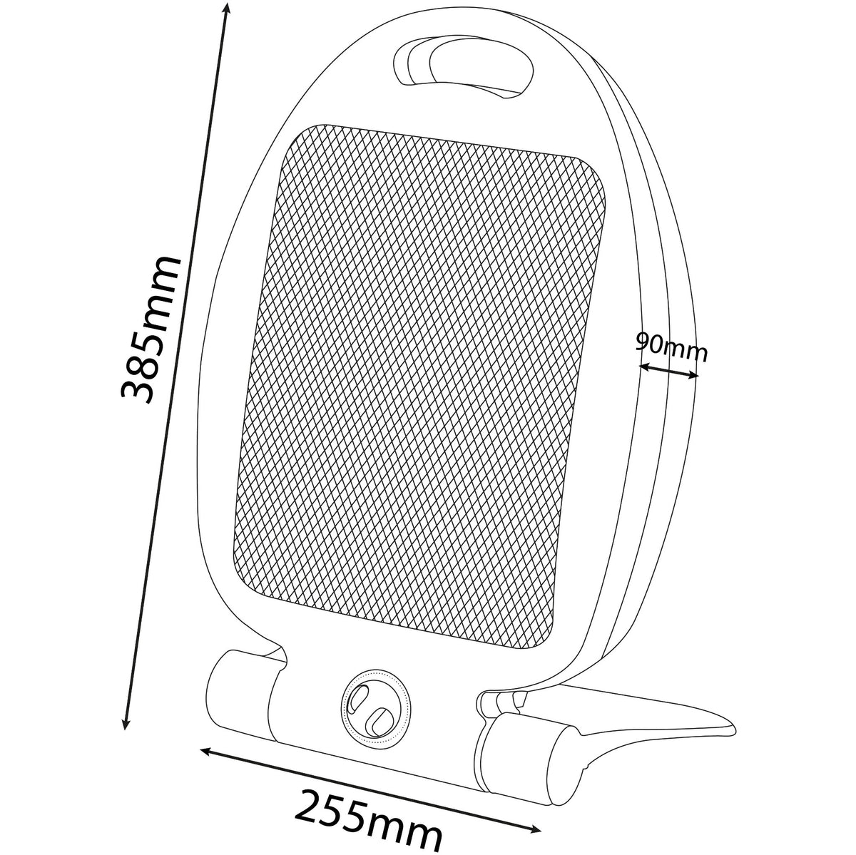 Halogenové topidlo Entac 400/800W