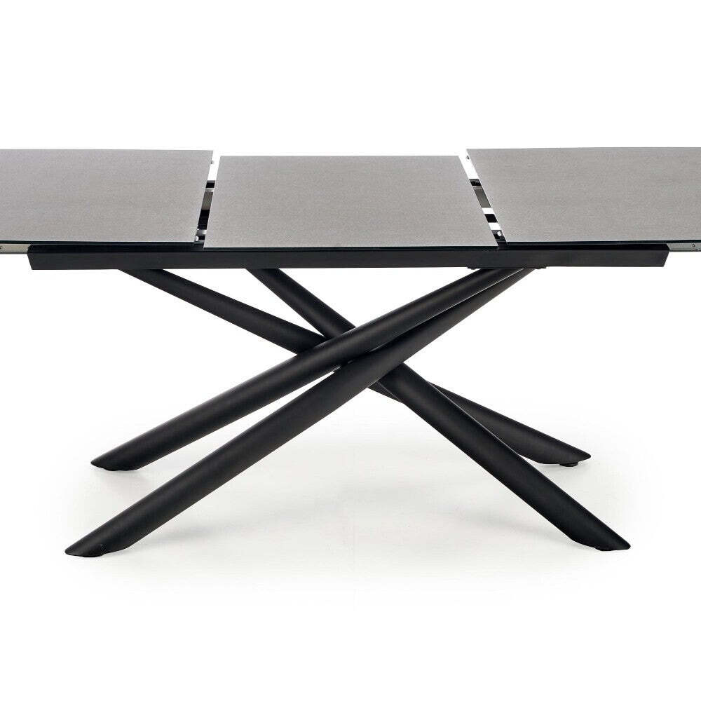 Jídelní stůl Cento rozkládací 180-240x77x95 cm (šedá, černá)