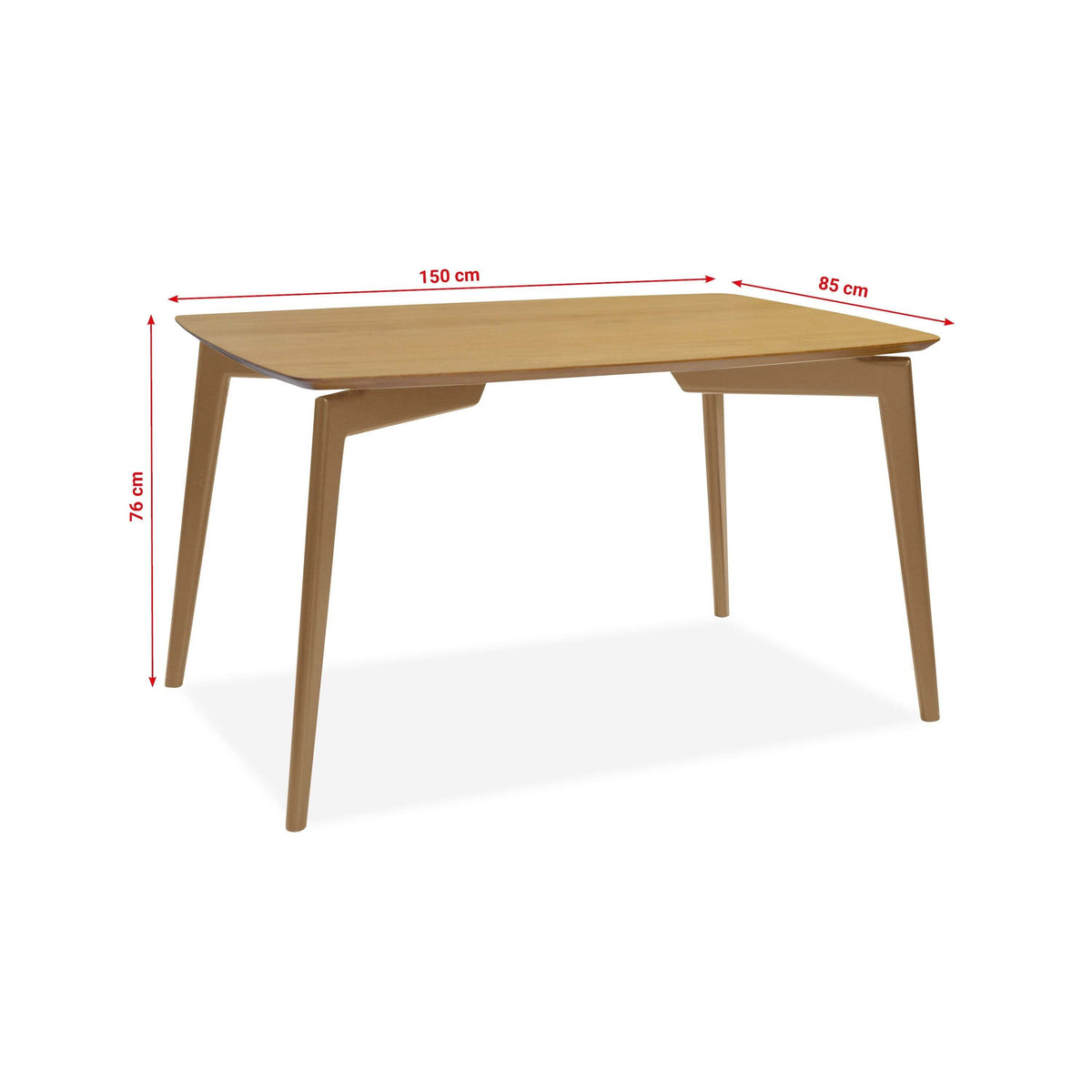 Jídelní stůl Rusel 150x76x85 cm (buk) PŘEBALENO