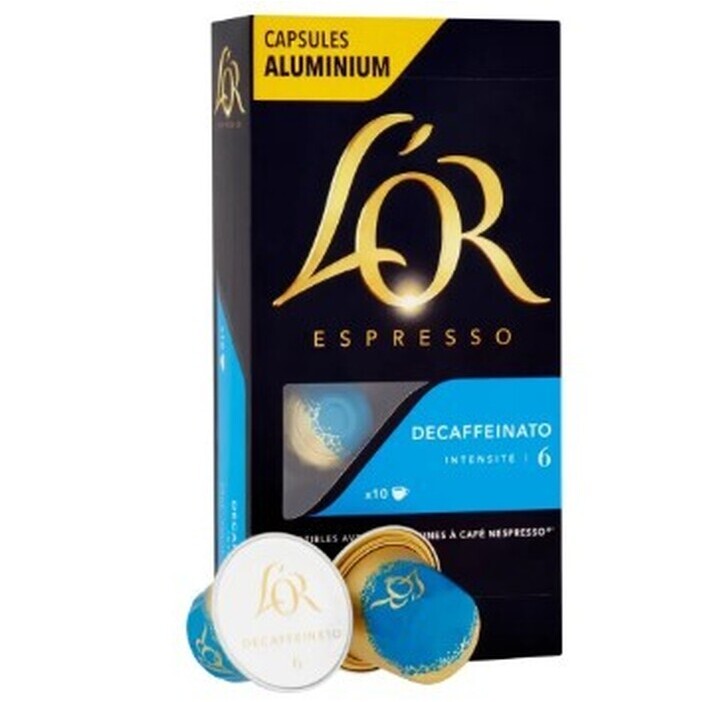 Kapsle L&#39;OR Espresso Decaffeinato, 10ks EXSPIRACE