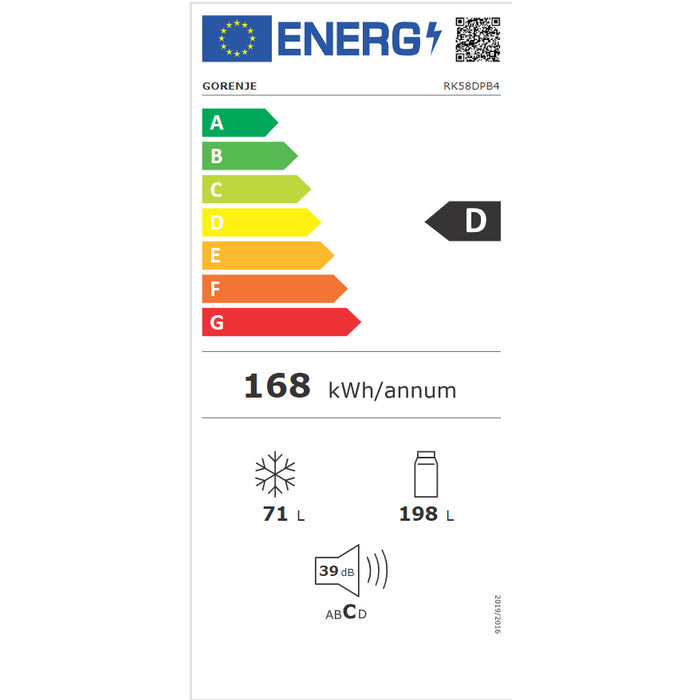 Kombinovaná lednice Gorenje RK418DPB4