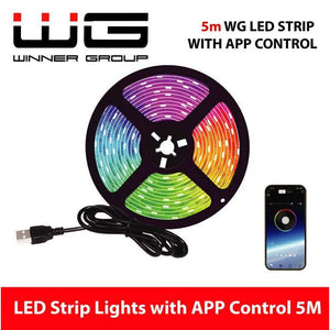 LED RGB pásek WG2 s APP, IP65, 5m POŠKOZENÝ OBAL