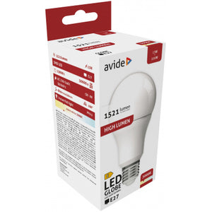 LED žárovka Avide Globe A60 13W E27 WW 3000K