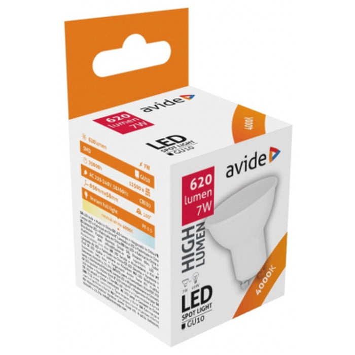 LED žárovka Avide Spot GU10 7W NW 4000K