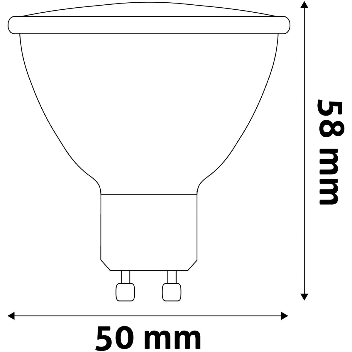 LED žárovka Avide Spot GU10 7W WW 3000K 900lm