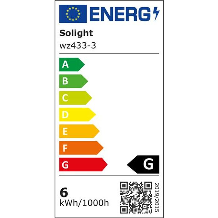 LED žárovka Ecolux WZ4333, E14, 6W, kulatá, teplá bílá, 3ks