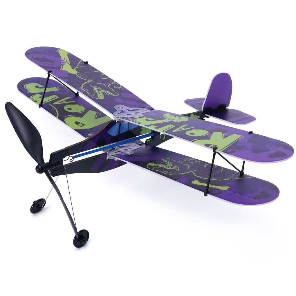 Model letadla PLAYSTEM Rubber Band - Biplane/P-40 Warhawk