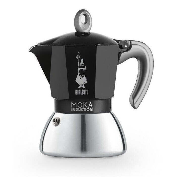 Moka konvička Bialetti New Moka Induction Black 4 porce