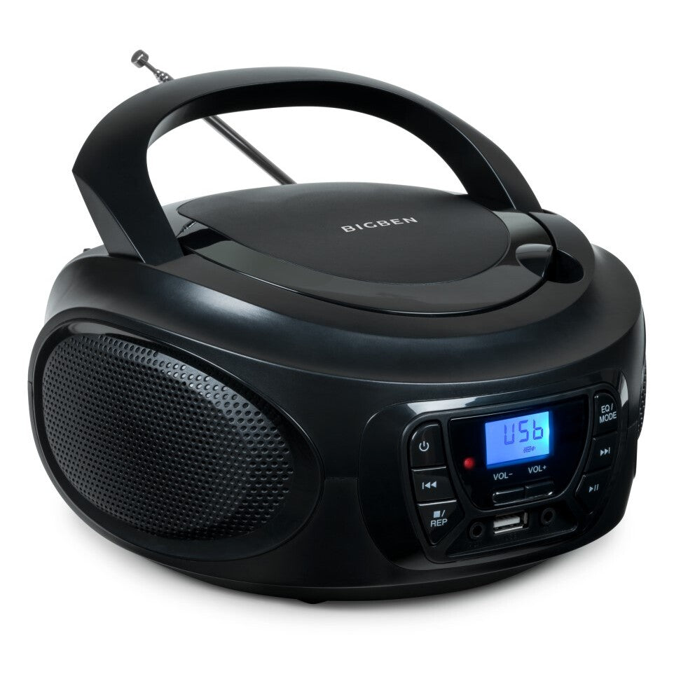 Radiomagnetofon Bigben CD62, Bluetooth, černá