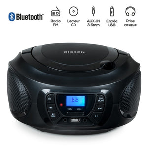 Radiomagnetofon Bigben CD62, Bluetooth, černá