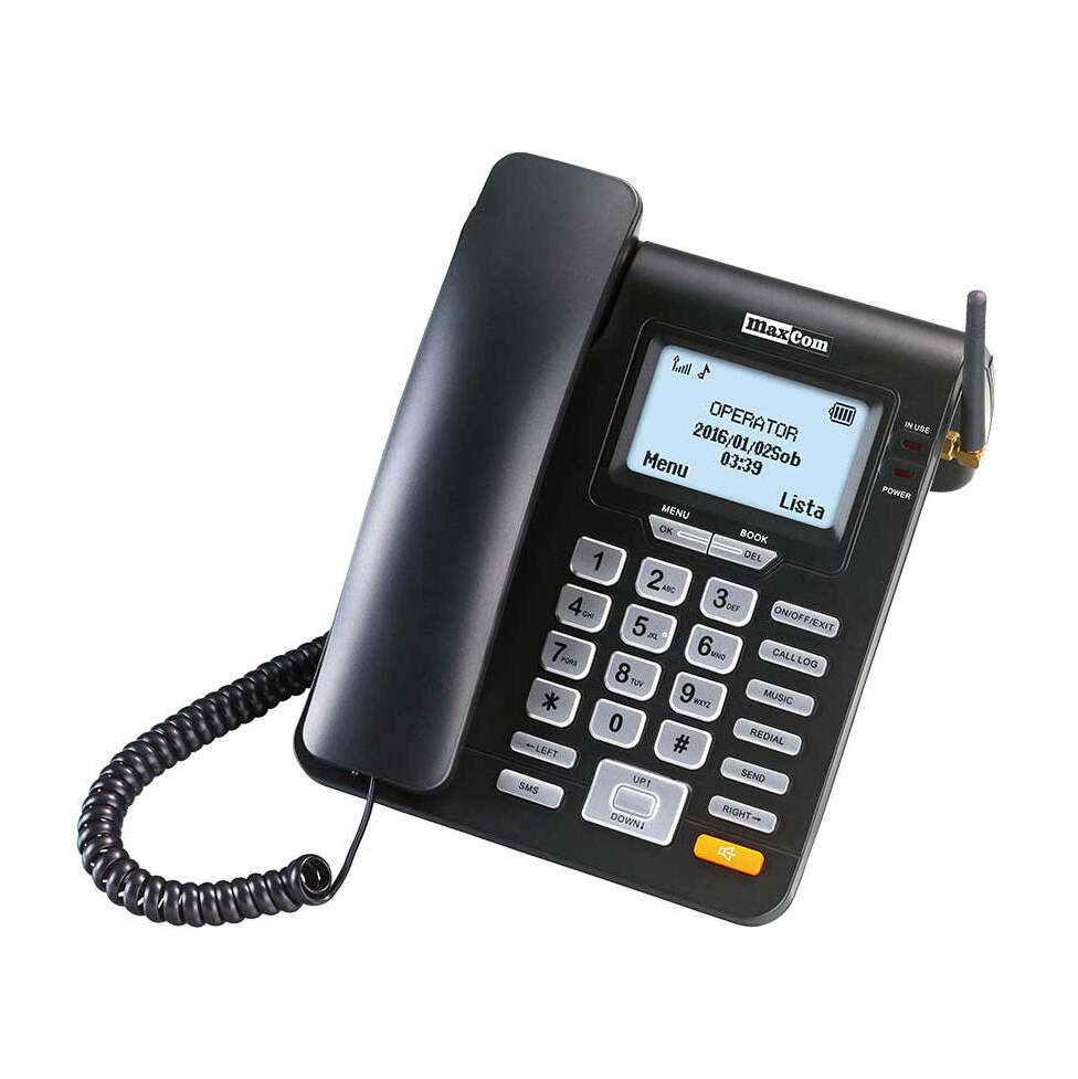 Stolní GSM telefon Maxcom MM28D, černá VYBALENO