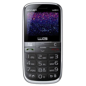 Tlačítkový telefon pro seniory Winner WG15, černá
