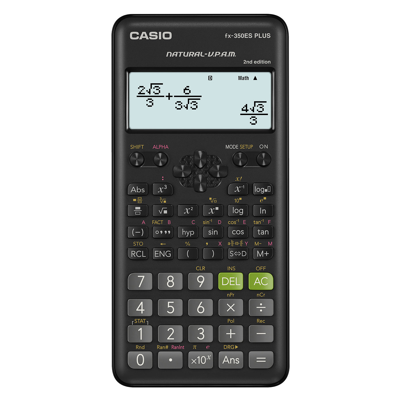 Vědecká kalkulačka Casio FX 350 ES PLUS 2E, černá