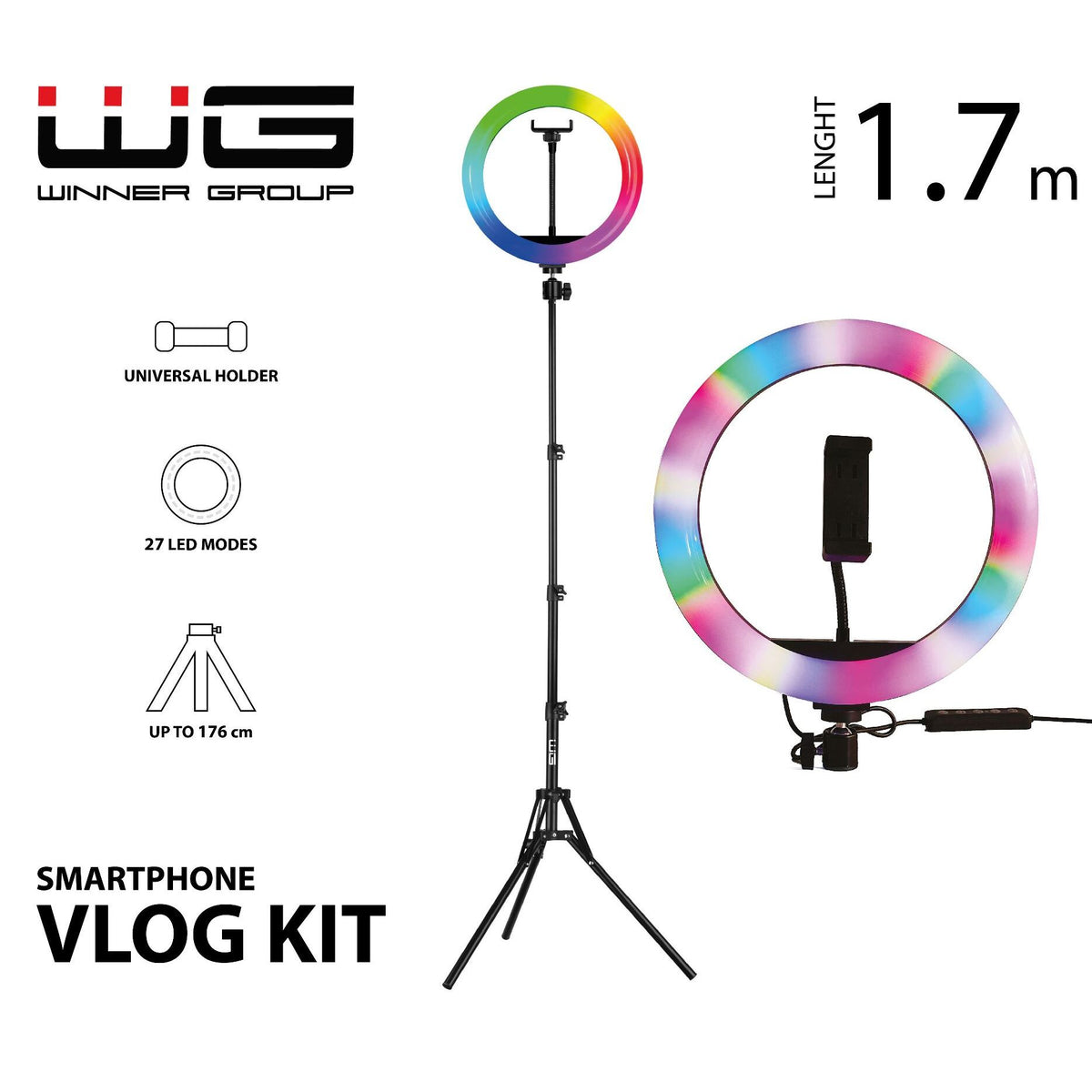 Vlog Kit s RGB, tripod, sada pro natáčení video blogů