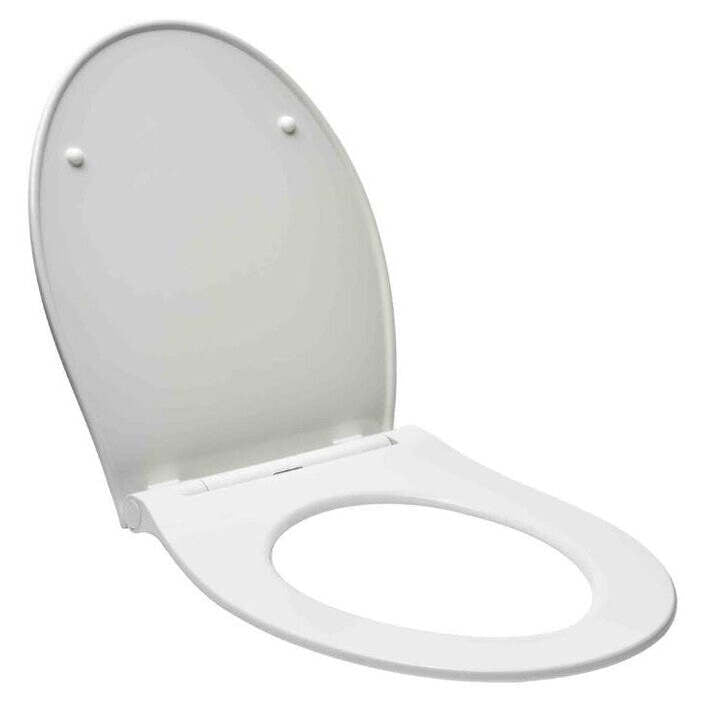 WC prkénko Glacera duroplast EASYSLIM33, bílá VYBALENO