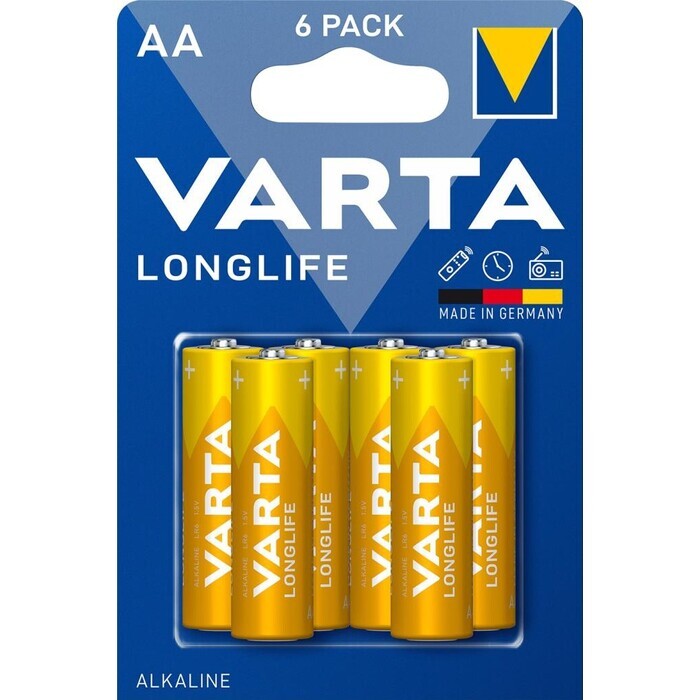 Baterie Varta Longlife Extra, AA, 6ks