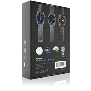 Chytré hodinky Aligator Watch Pro, 3x řemínek, černá POUŽITÉ