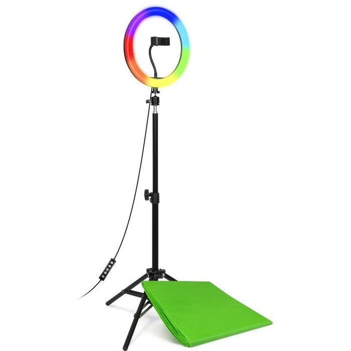 CONNECT IT Streaming Box Selfie10Ring kruhové 10&quot; RGB LED světlo