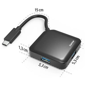 Hama USB-C hub, 1:4, USB 3.2 Gen1