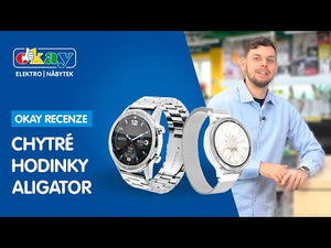 Dámské chytré hodinky Aligator Watch Lady, 2x řemínek, zlatá