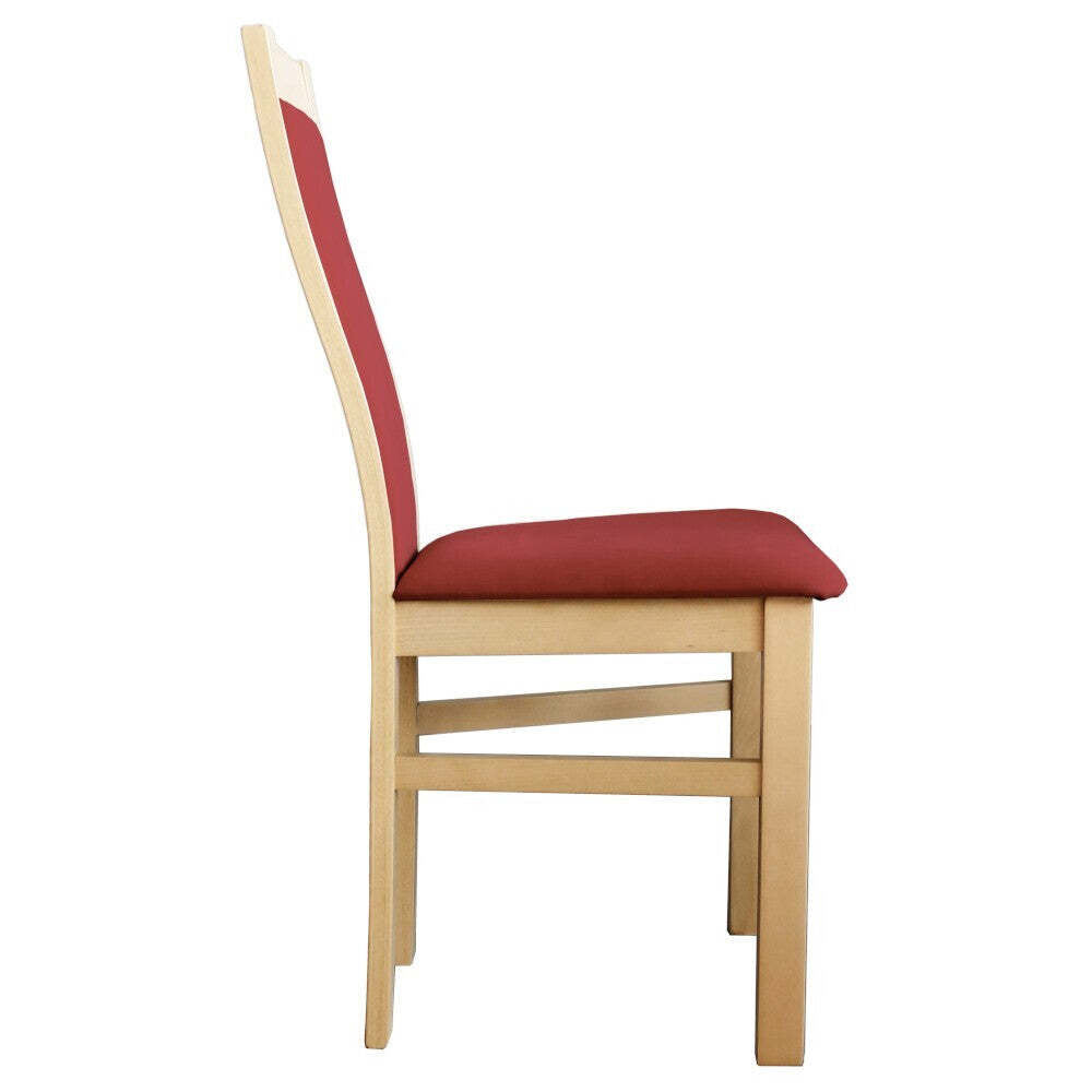 Jídelní židle Agáta, sonoma, bordó - PŘEBALENO