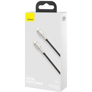 Kabel Baseus, Cafule, USB-C na Lightning, 20W, 0.25m, černá