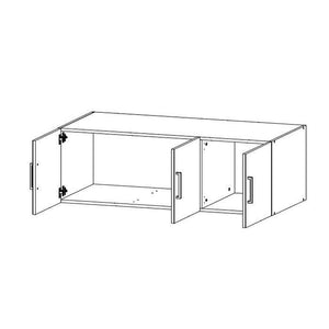 Nástavec Itaka 12 - 120x40x54 cm (bílá)