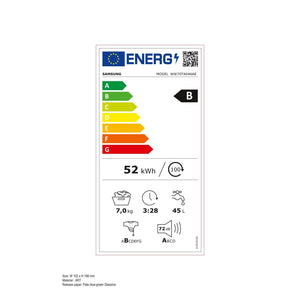 Pračka s předním plněním Samsung WW70TA046AE/LE, 7kg