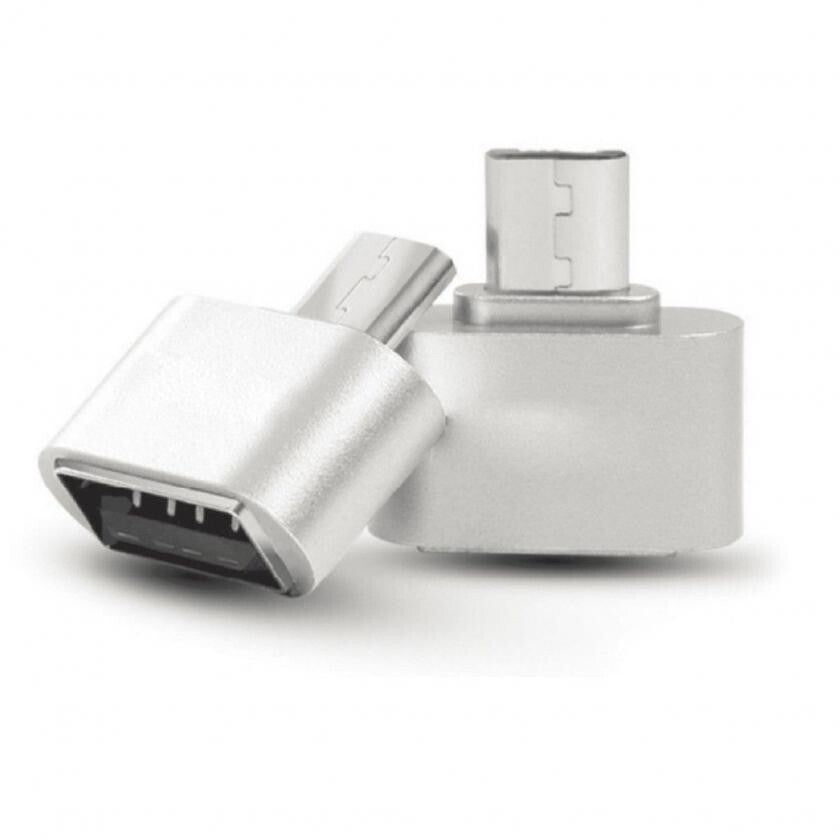 Redukce WG Micro USB na USB s OTG, stříbrná