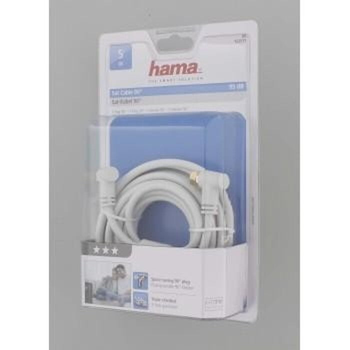 SAT kabel Hama 122511, F-vidlice, 5m