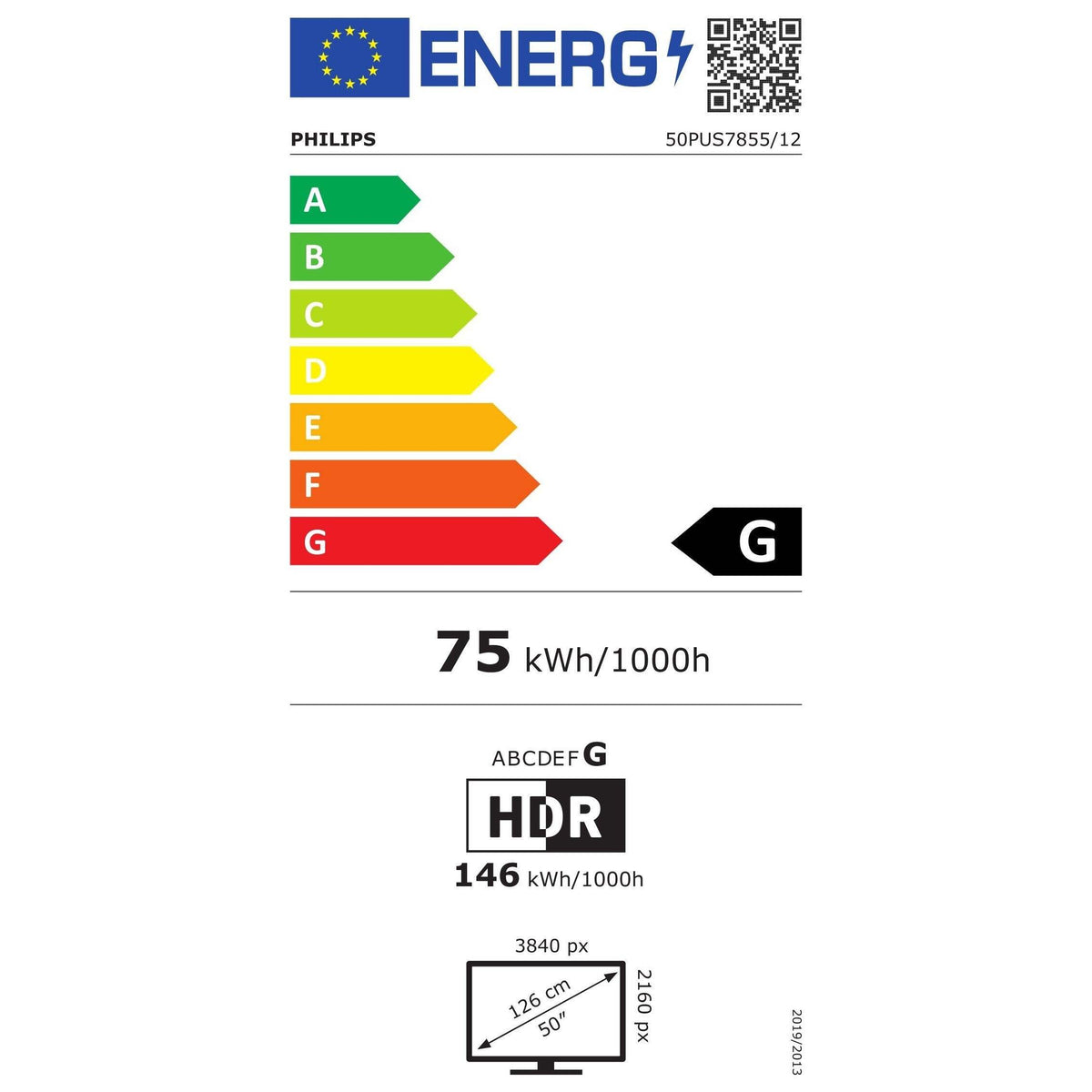 Smart televize Philips 50PUS7855 (2020) / 50&quot; (126 cm)