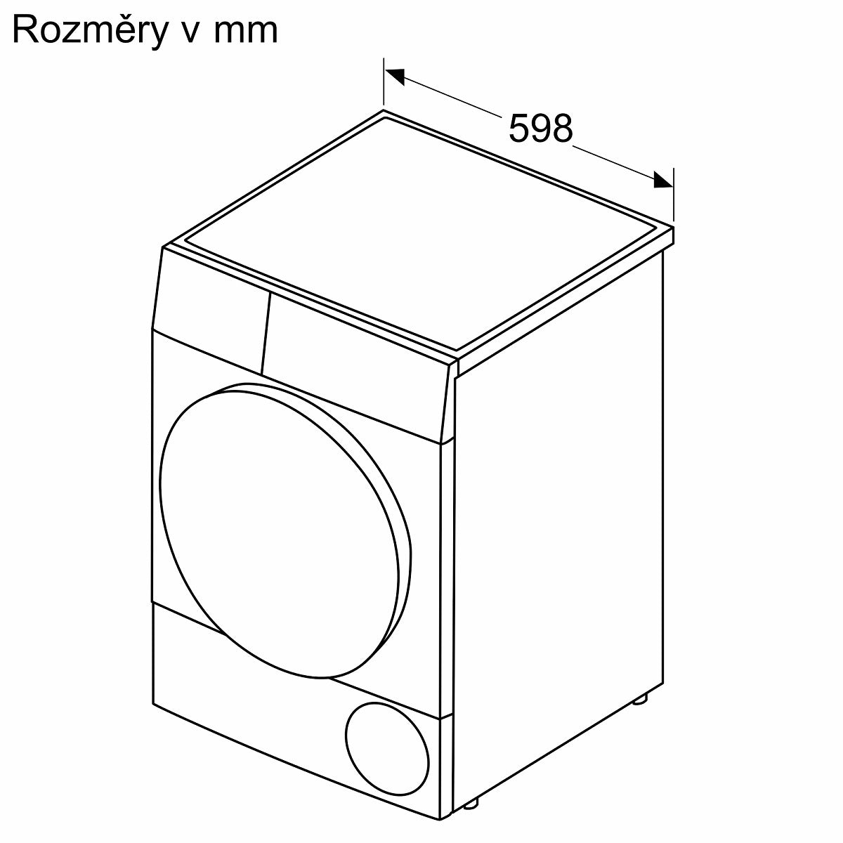 Sušička prádla Bosch WQB245B0BY, A+++, 9kg