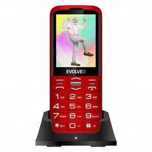 Tlačítkový telefon Evolveo EasyPhone XO, červená