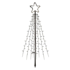 Vánoční strom Emos DCTC02, kovový, studená bílá, 180cm
