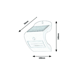 Venkovní LED nástěnné solární svítidlo Rabalux 7970 Opava