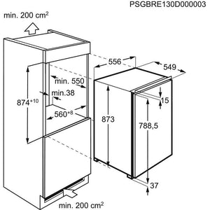 Vestavná lednice AEG SKE688E1AF