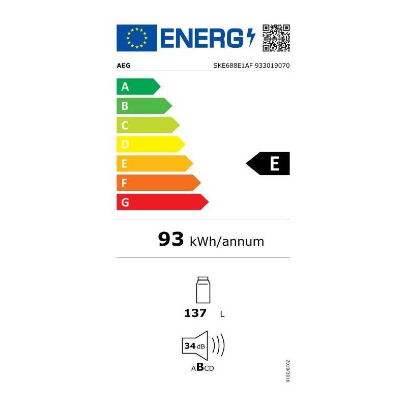 Vestavná lednice AEG SKE688E1AF