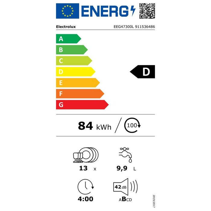 Vestavná myčka nádobí Electrolux EEG47300L, 60cm