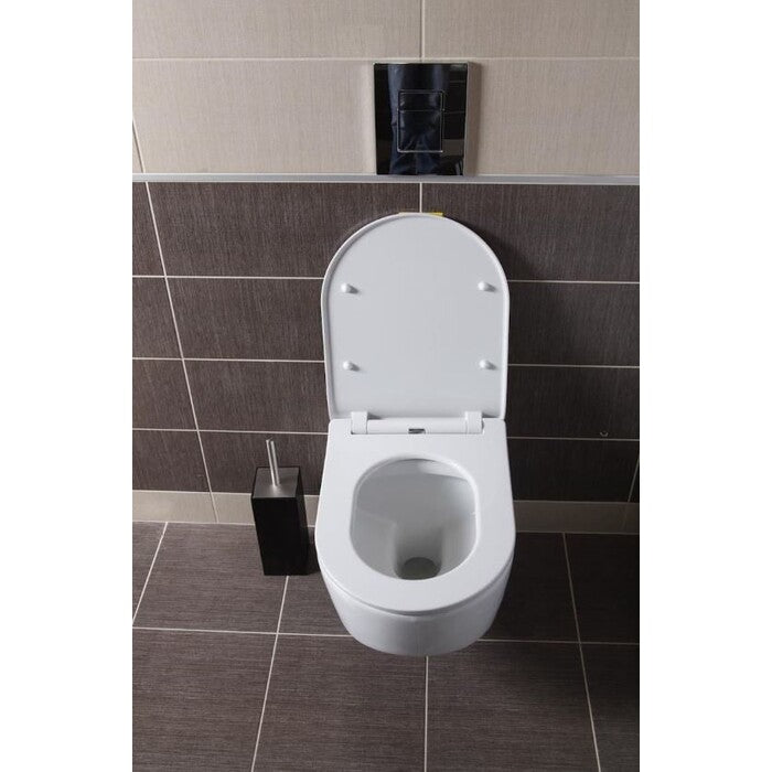 WC prkénko Glacera duroplast EASYSLIM44, bílá